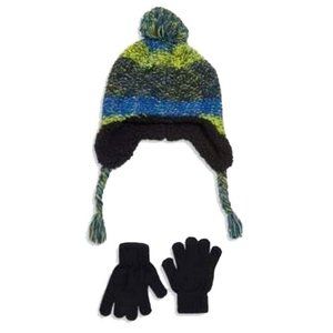 Capelli Beanie/Gloves Set Navy S/M Ages 4-6